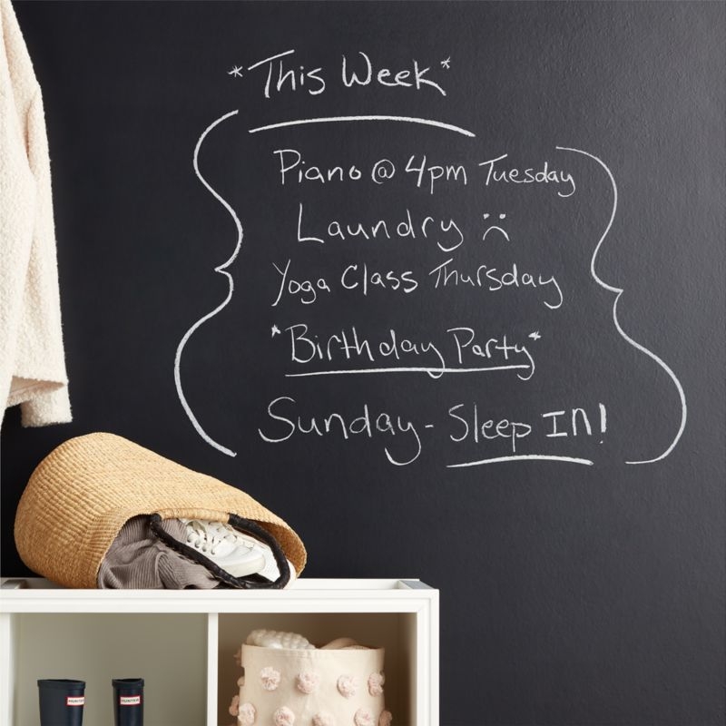 Tempaper Chalkboard Black Peel & Stick Wallpaper - Image 1