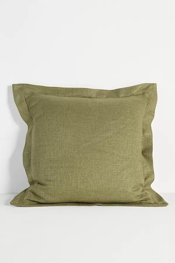 Luxe Linen Blend Clean Flange Pillow - Image 0