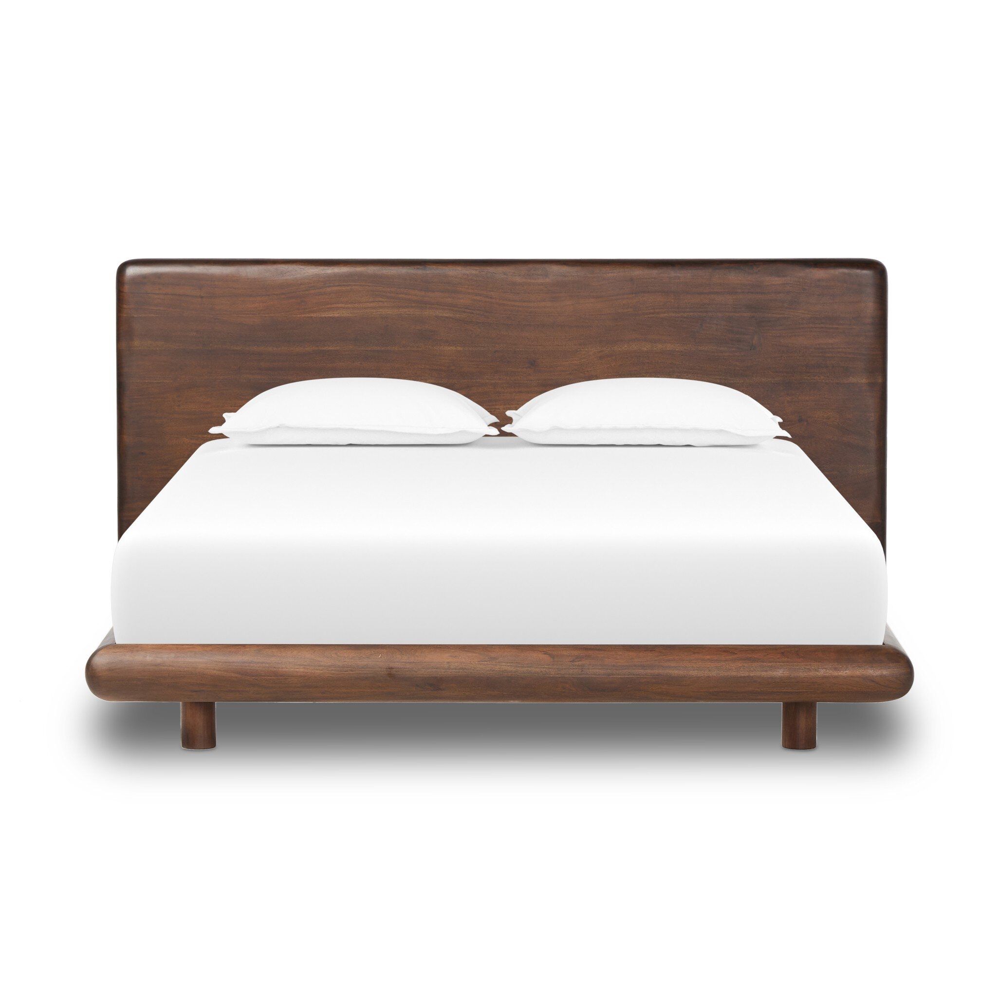 Nigel Bed - Rustic Brown Acacia - Image 0