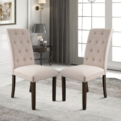 Pershore Aristocratic Style Dining Chair Noble And Elegant Solid Wood Tufted Dining Chair Dining Room Set (set Of 2) - Image 0