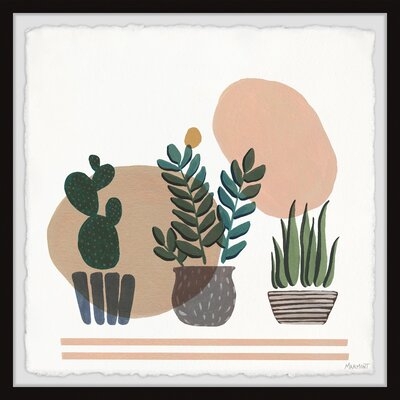 Blooming Indoor Plants - Picture Frame Painting Print on Paper - Image 0