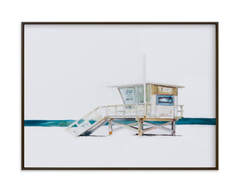 Hermosa Beach Lifeguard Tower Art Print - Image 0