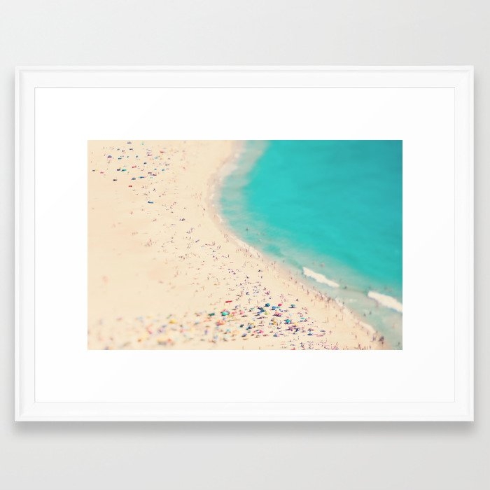 Beach Love Iii - Nazare Framed Art Print by Ingrid Beddoes Photography - Scoop White - MEDIUM (Gallery)-20x26 - Image 0