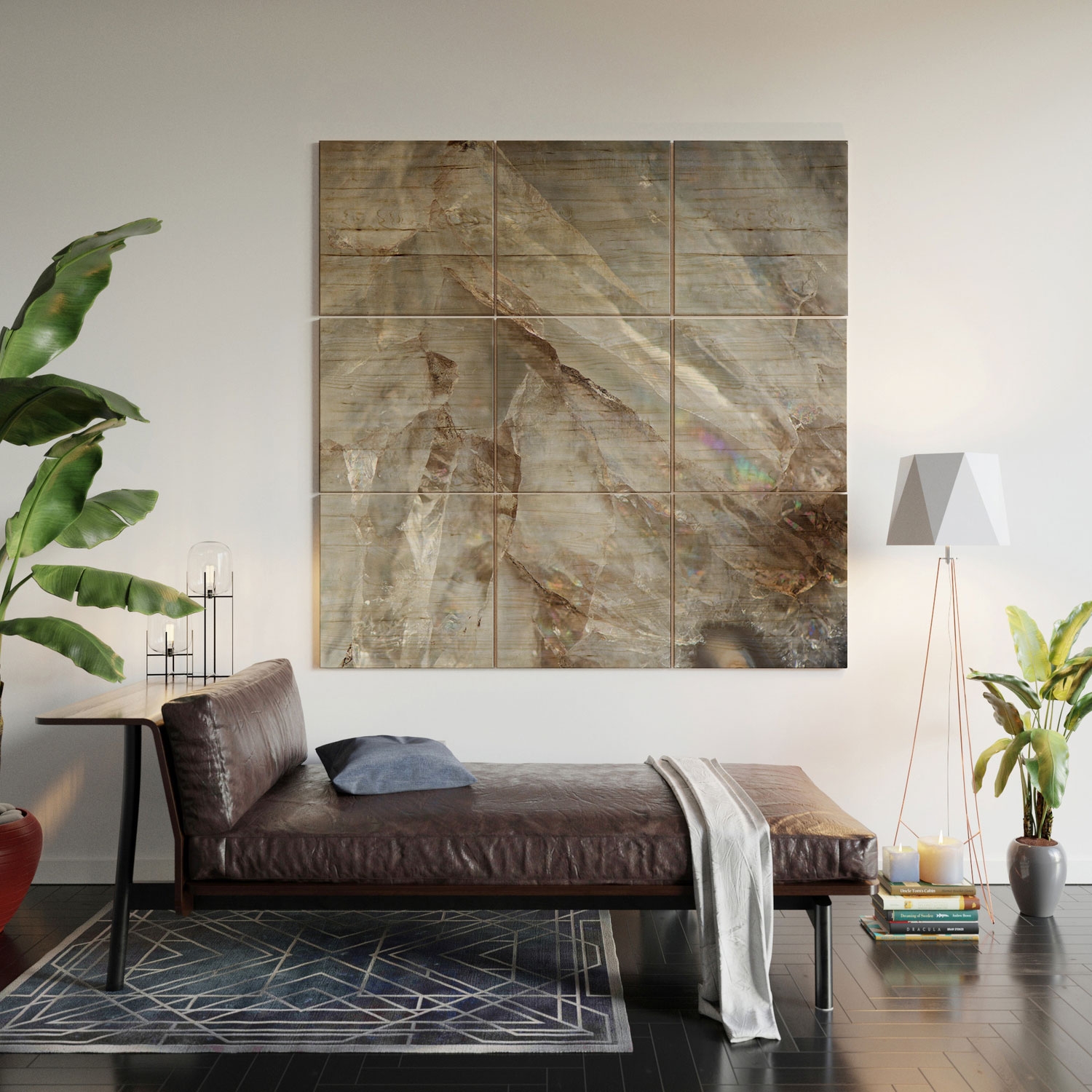 Crystalize by Bree Madden - Wood Wall Mural3' X 3' (Nine 12" Wood Squares) - Image 4