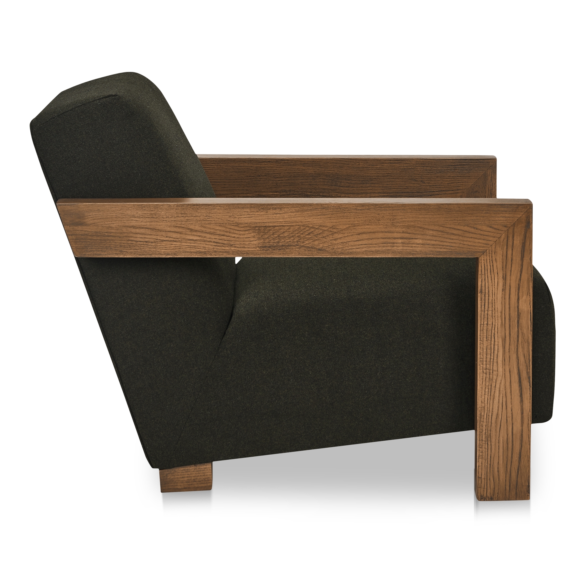 Garnet Lounge Chair Olive Wool Blend - Image 2