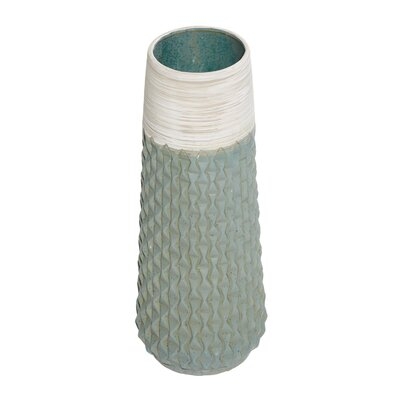 2 Piece Imani Green/White Indoor / Outdoor Ceramic Table Vase Set - Image 0