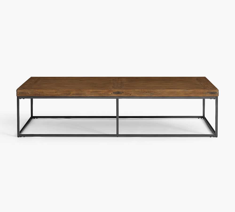 Malcolm 72" Rectangular Grand Coffee Table, Glazed Pine - Image 0