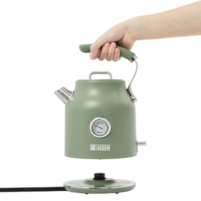 HADEN Dorset Cedar Green Electric Tea Kettle - Image 2