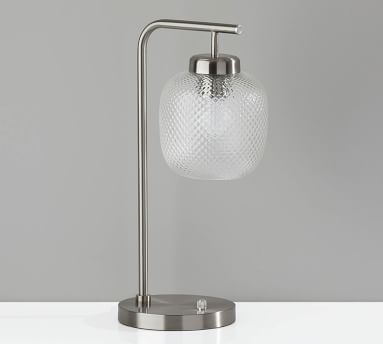 Rosalynn Glass Task Table Lamp, Dark Bronze - Image 1