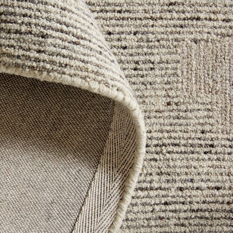 Athens Wool Hand-Tufted Grey Area Rug 8'x10' - Image 1