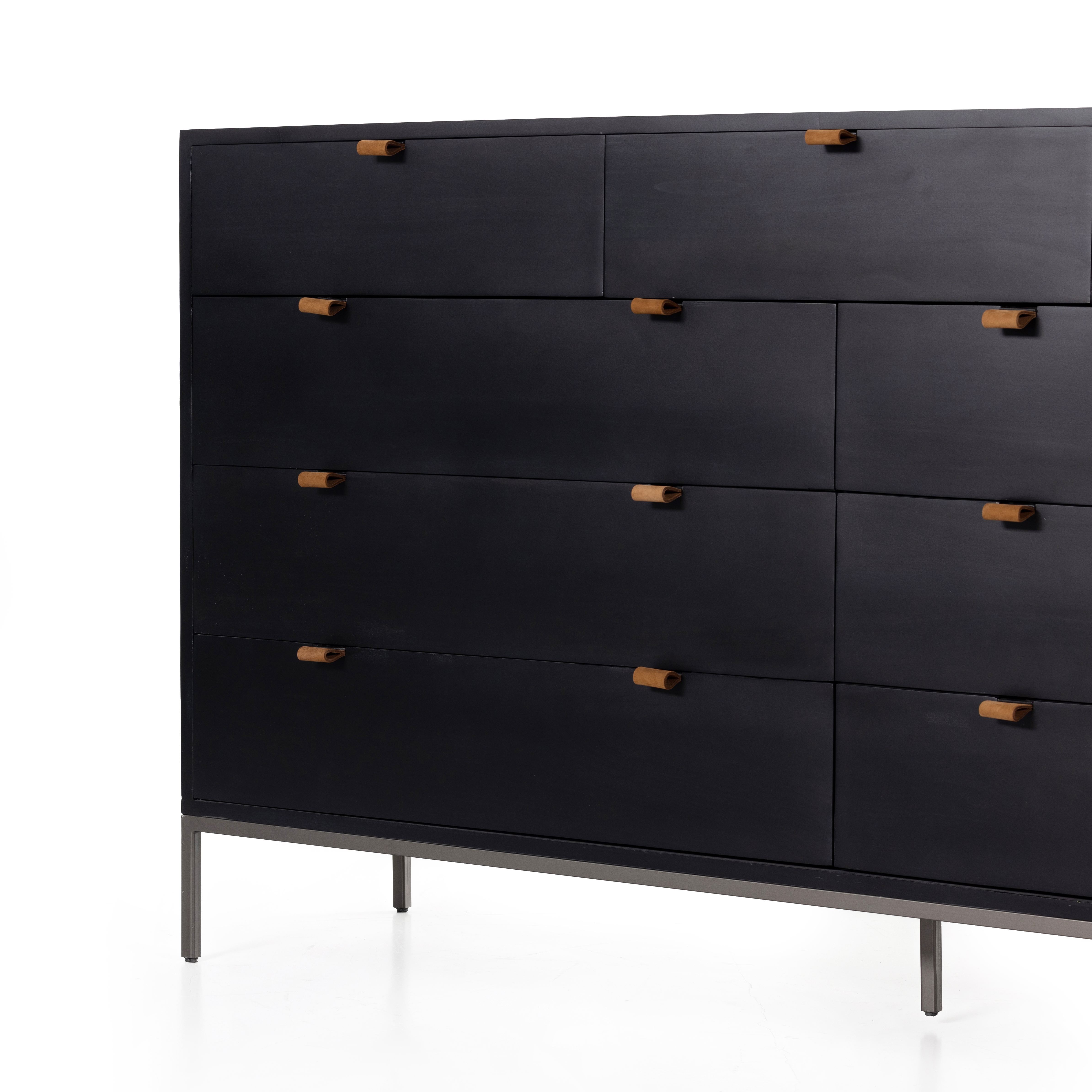 Trey 9 Drawer Dresser - Black Wash Poplar - Image 12