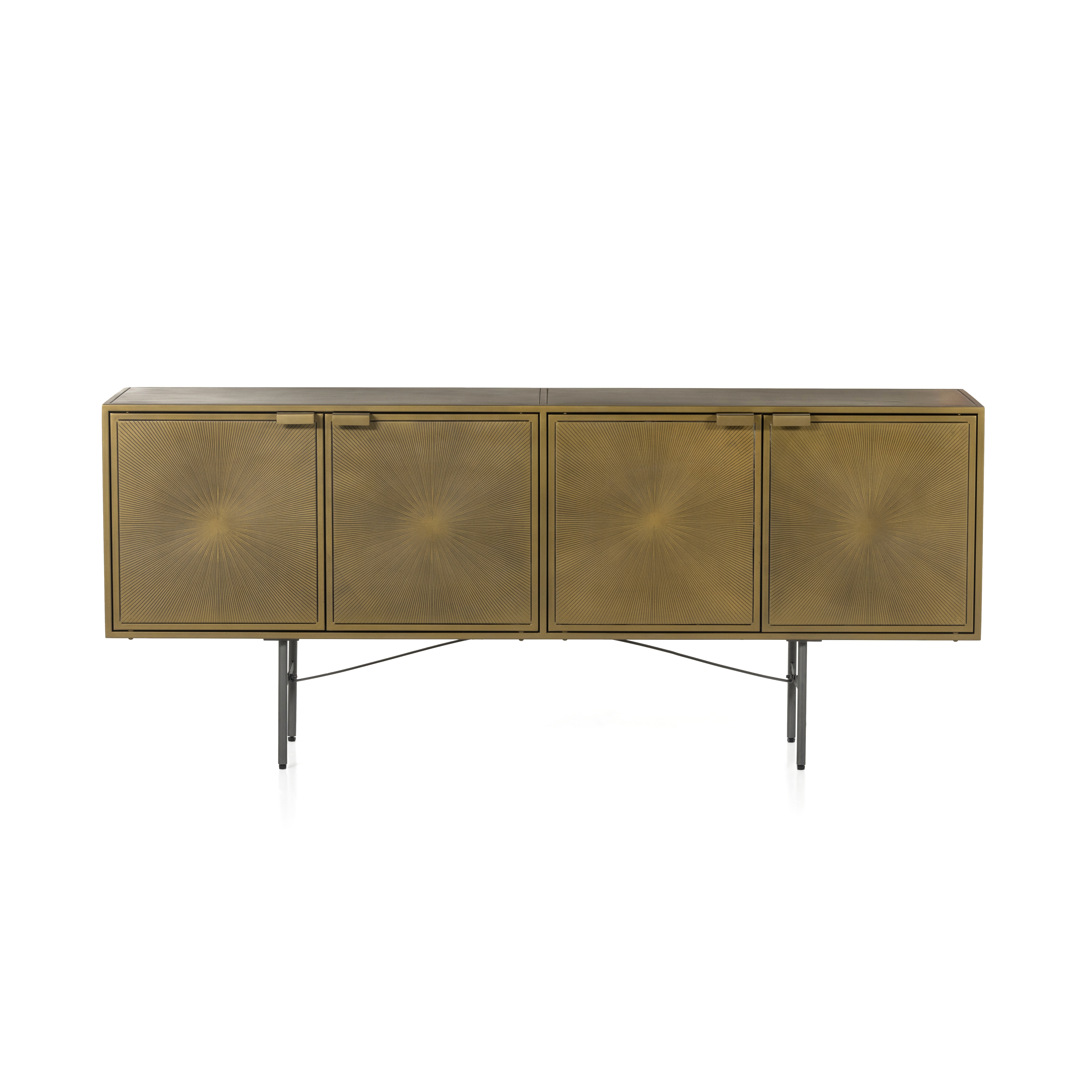 Sunburst Sideboard-Aged Brass - Image 4