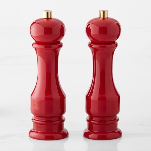 Williams Sonoma Traditional Salt and Pepper Mills Set, Red - Image 0