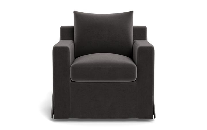 Sloan Slipcovered Swivel Chair - Image 0
