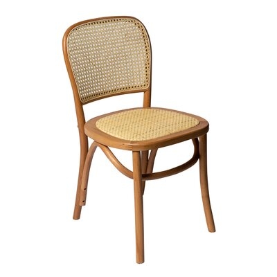 Ashleigh Set Of 2 Solid Wood And Natural Cane Chairs - Image 0