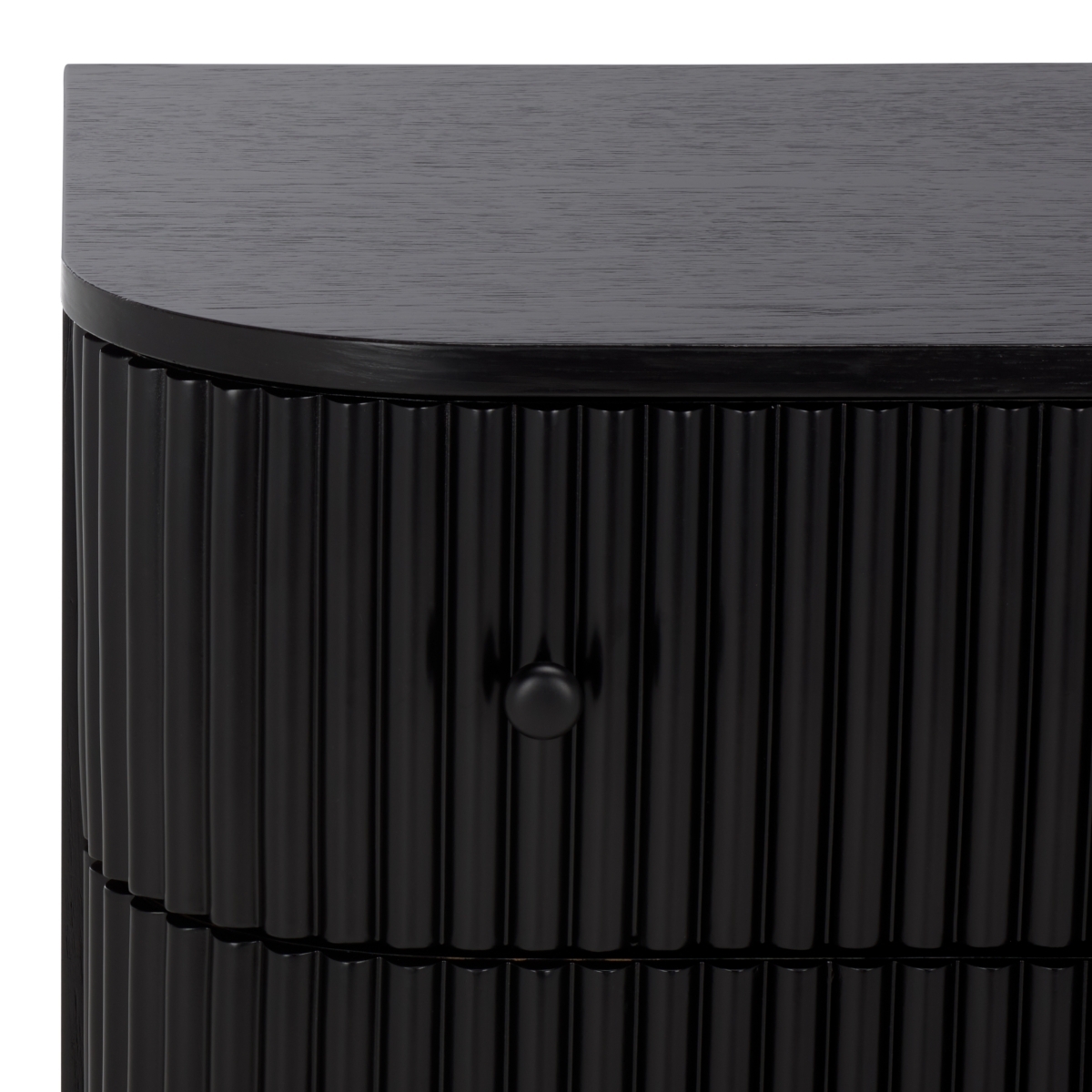 Himanshu 2 Drawer Nightstand - Black - Safavieh - Image 2