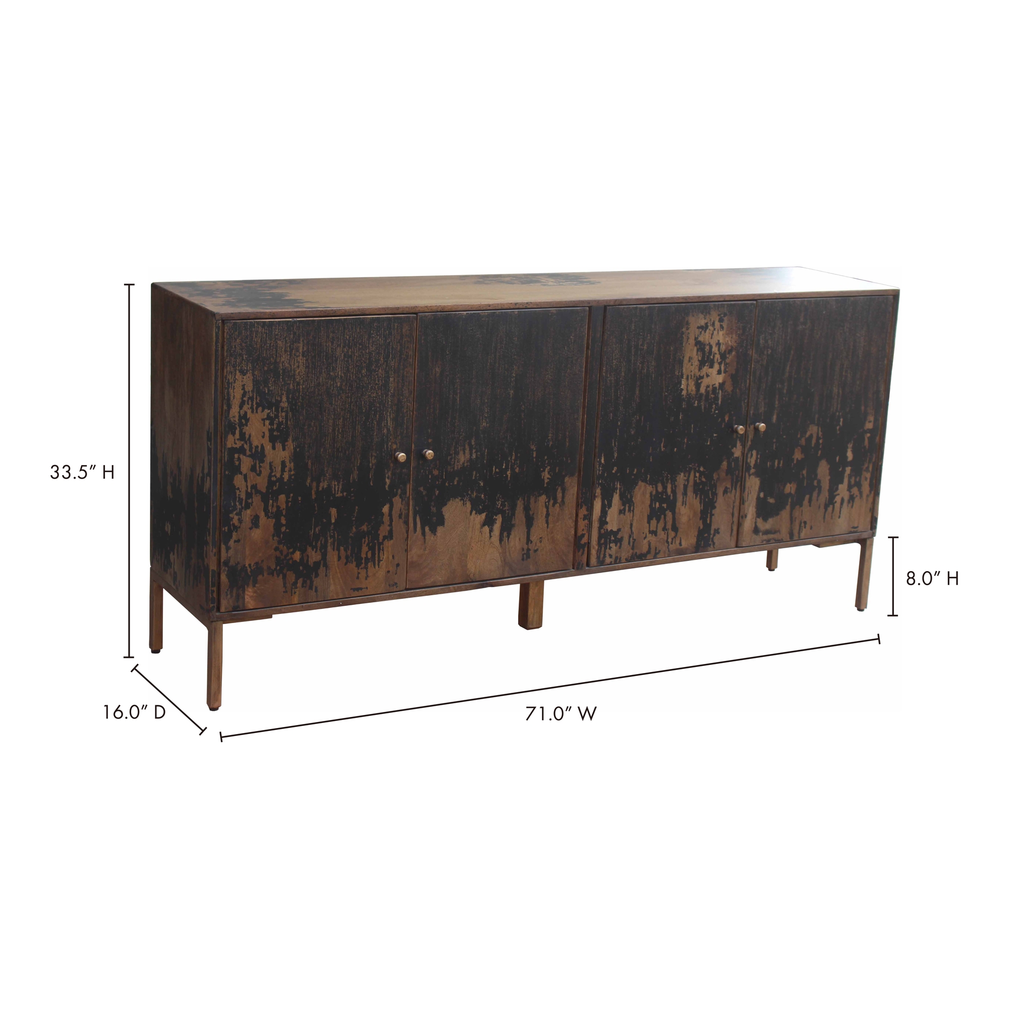 Artists Sideboard Large Black - Image 5