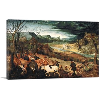 ARTCANVAS The Return Of The Herd 1565 Canvas Art Print By Pieter Bruegel The Elder_Rectangle - Image 0