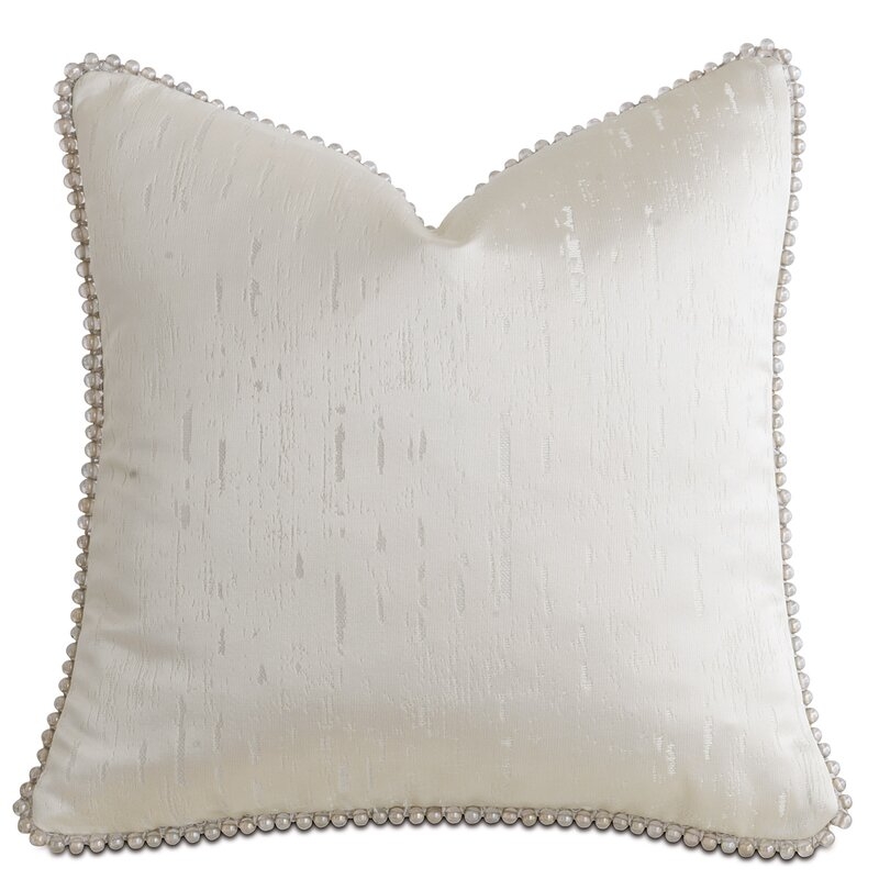 Eastern Accents Watermill Metallic Velvet Square Pillow Cover & Insert - Image 0