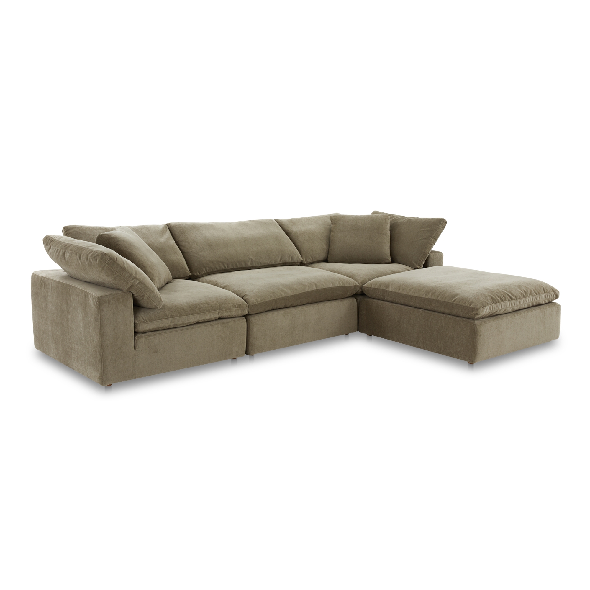 Clay Lounge Modular Sectional Desert Sage - Image 1