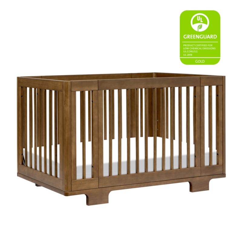 Babyletto Yuzu Walnut Wood 8-in-1 Convertible Baby Crib with All Stages Conversion Kit - Image 7