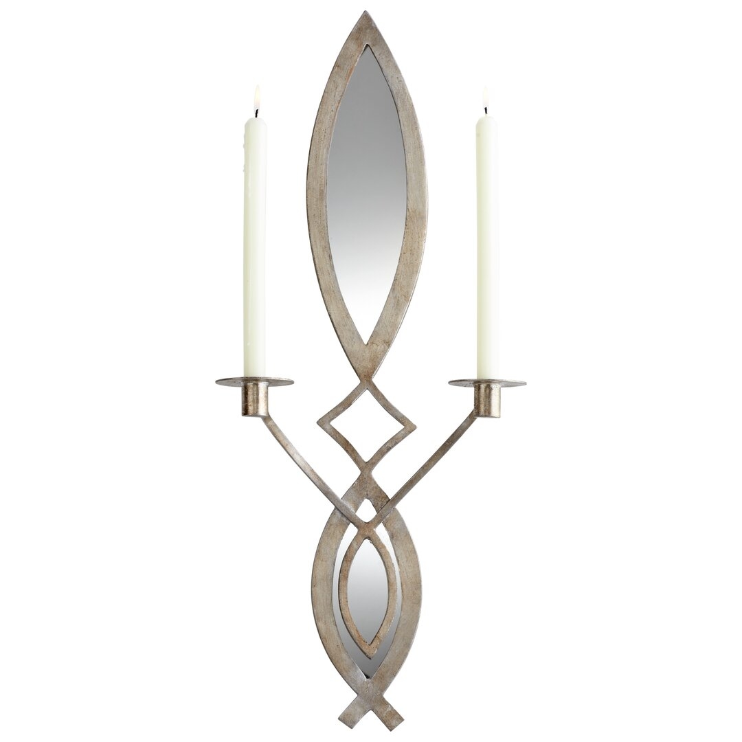 "Cyan Design Exclamation 28"" Iron Wall Sconce with Candle Included" - Image 0