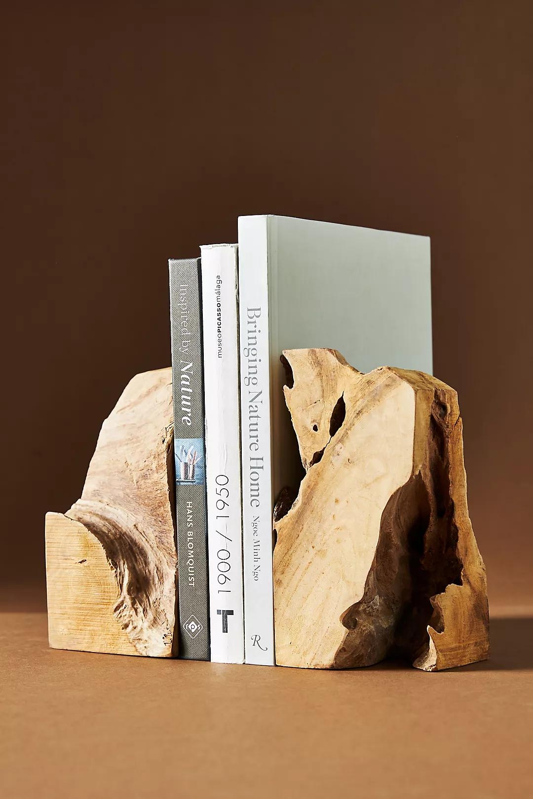 Live-Edge Bookends, Assorted, Set of 2 - Image 2
