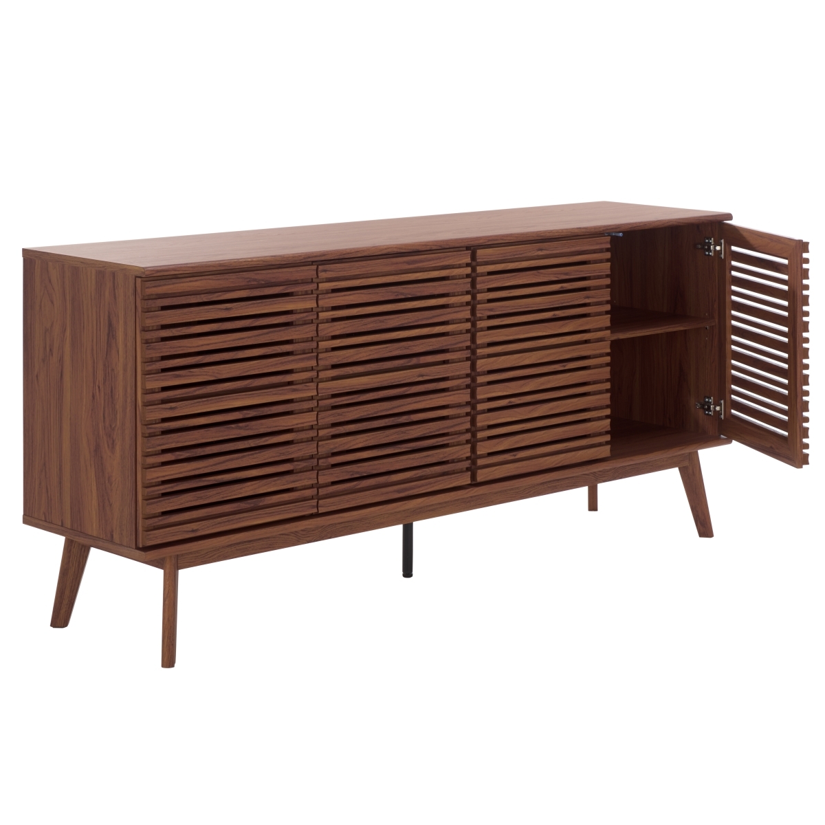 Atlantes Large 4 Door 4 Shelf  Media - Walnut - Image 5