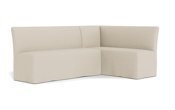 Dorian Slipcovered Right Banquette - Image 1