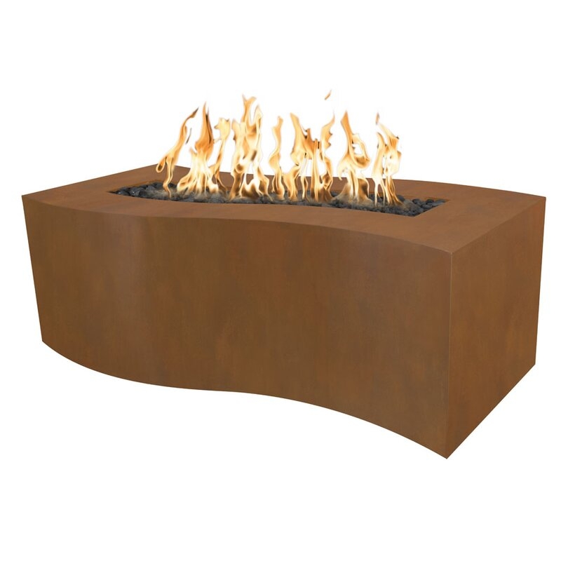 The Outdoor Plus Billow 24"" H Concrete Outdoor Fire Pit Table - Image 0