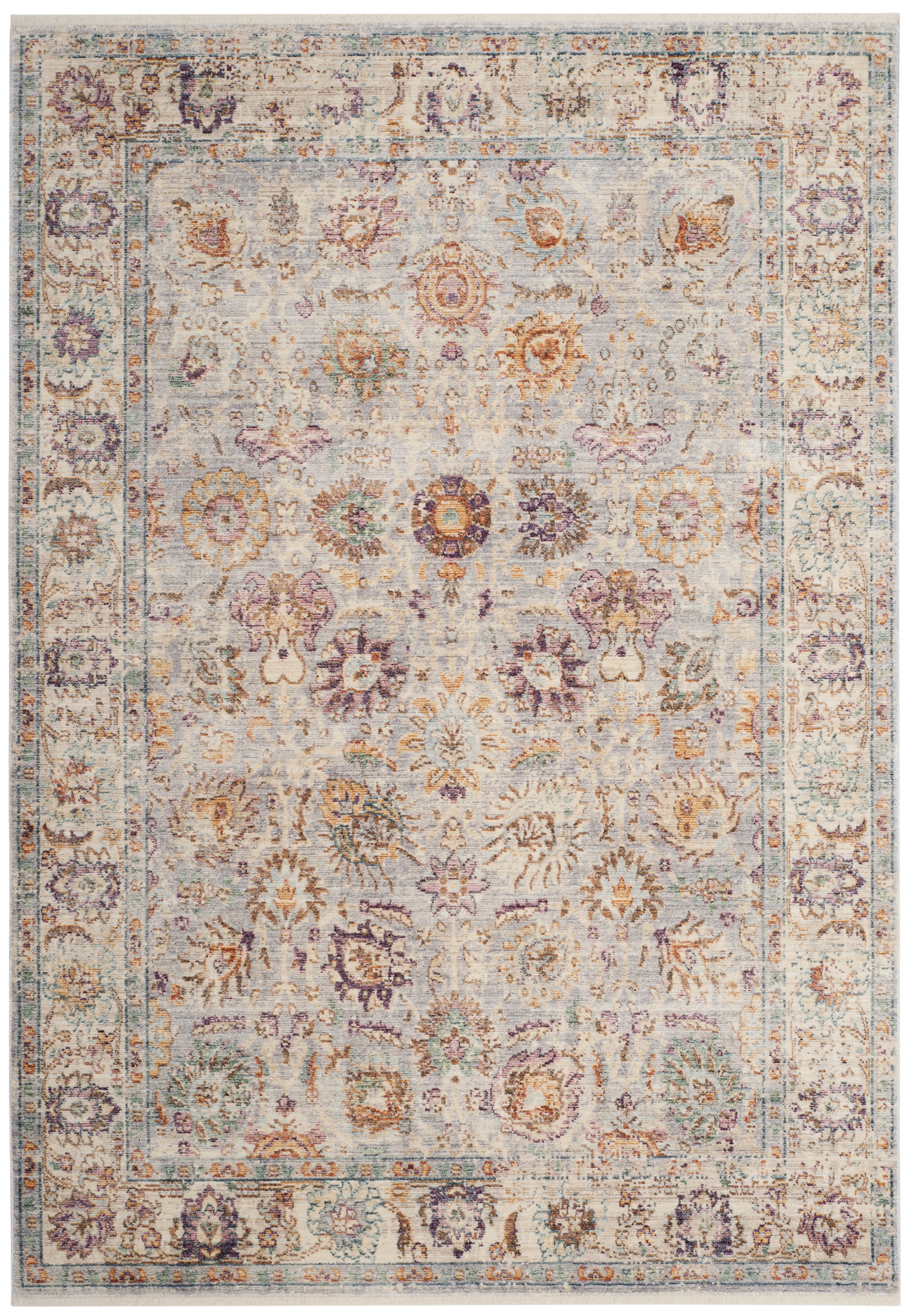 Arlo Home Woven Area Rug, ILL710L, Light Grey/Cream,  4' X 6' - Image 0