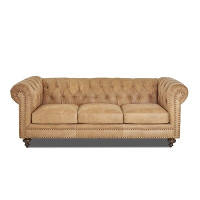 Pindall Leather Chesterfield Sofa - Image 0