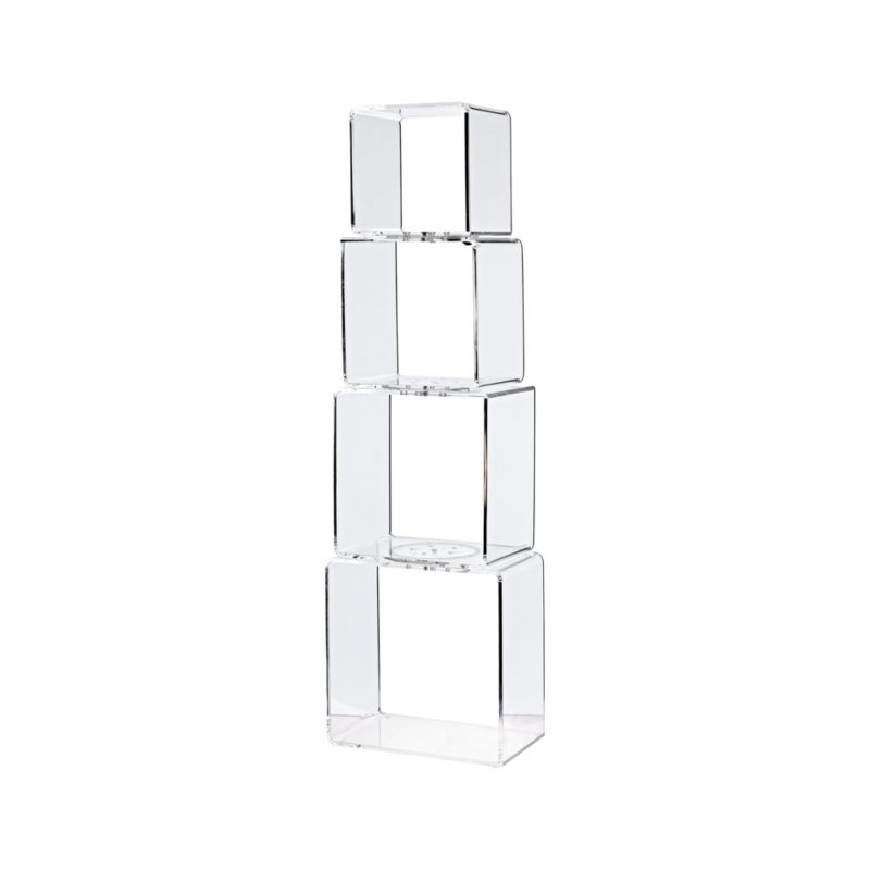 Block Tower Rotating Acrylic Bookcase - Image 5