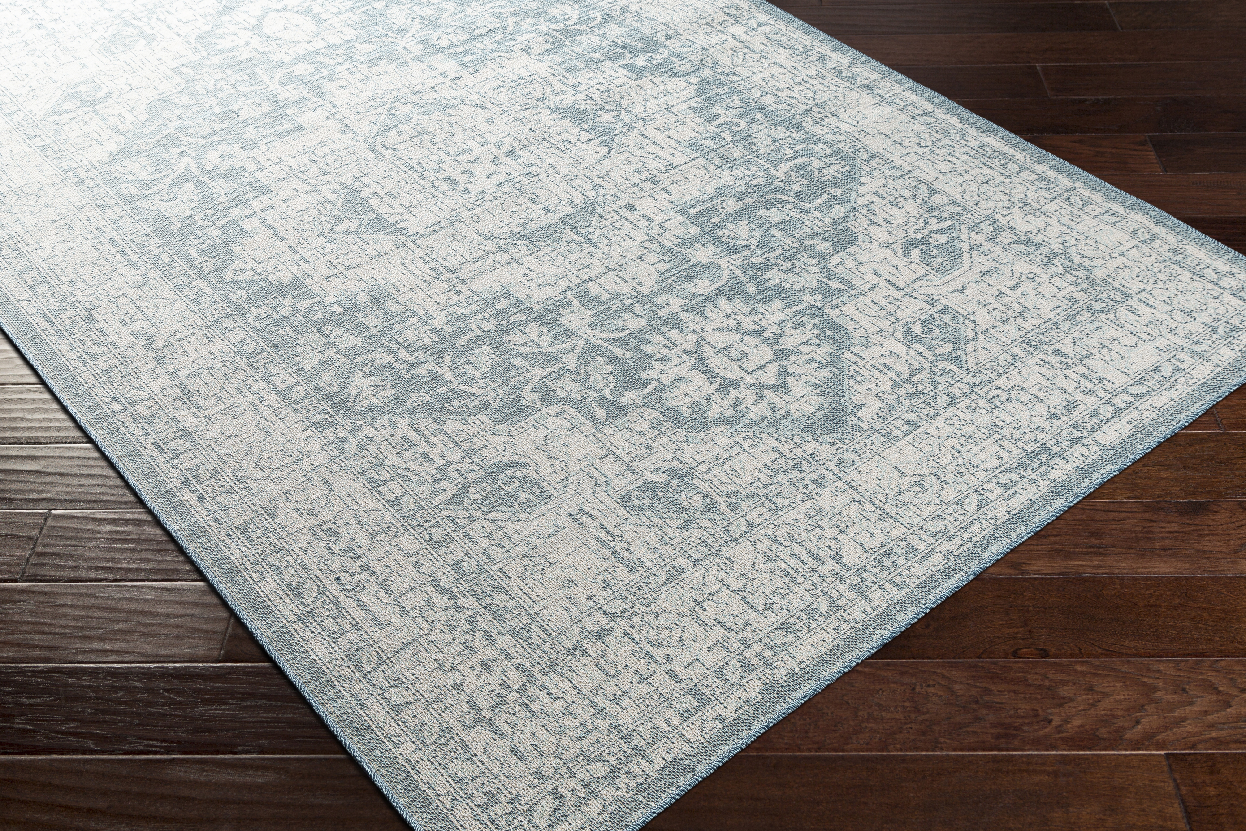 Veranda Blue Outdoor 2' x 2'11" Machine Woven Rug - Image 6