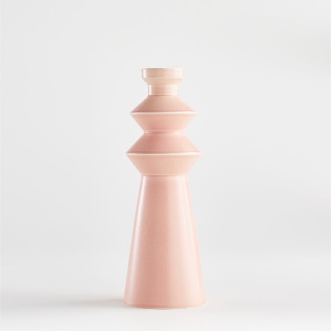 Dagmar Pink Totem Vase - Image 0