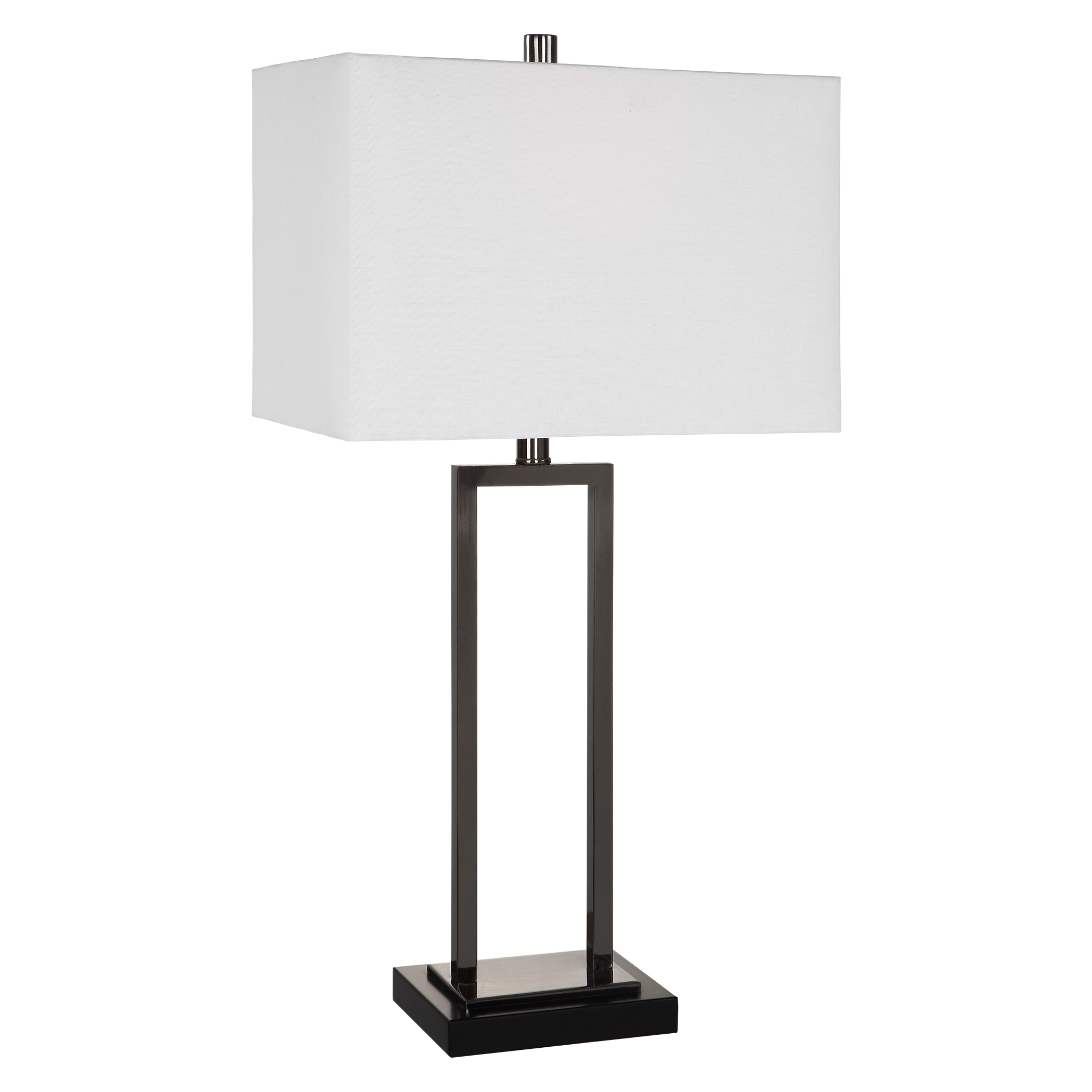 Open Frame Table Lamp, Black, 28" - Image 0