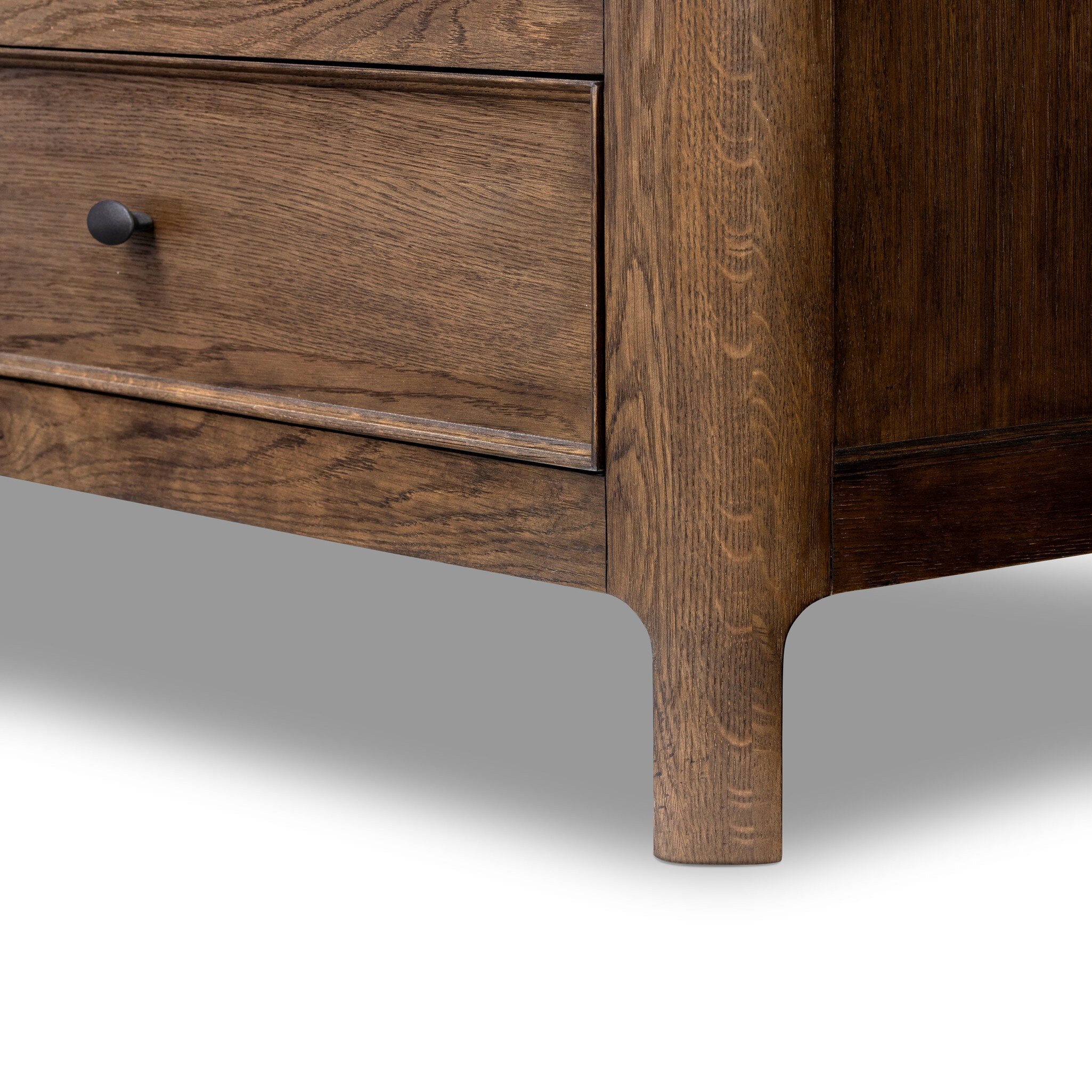 Russ Tall Dresser - Aged Oak Veneer - Image 10