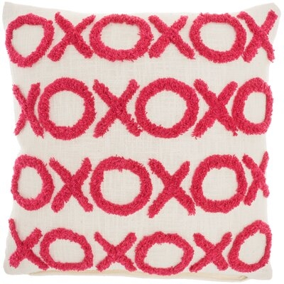 Claud XOXO Cotton Geometric Throw Pillow - Image 0
