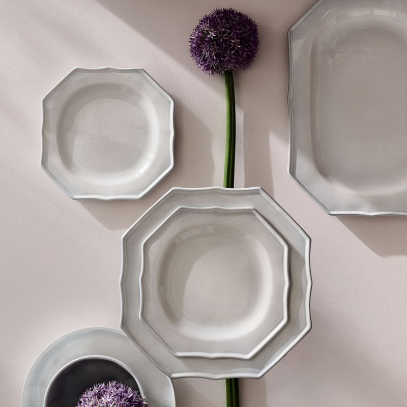 Cremieux White Ceramic Dinnerware Set With Soup Bowl by goop - Image 2