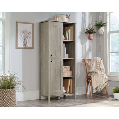 Rural Pine Sliding Door Storage Cabinet - Image 0