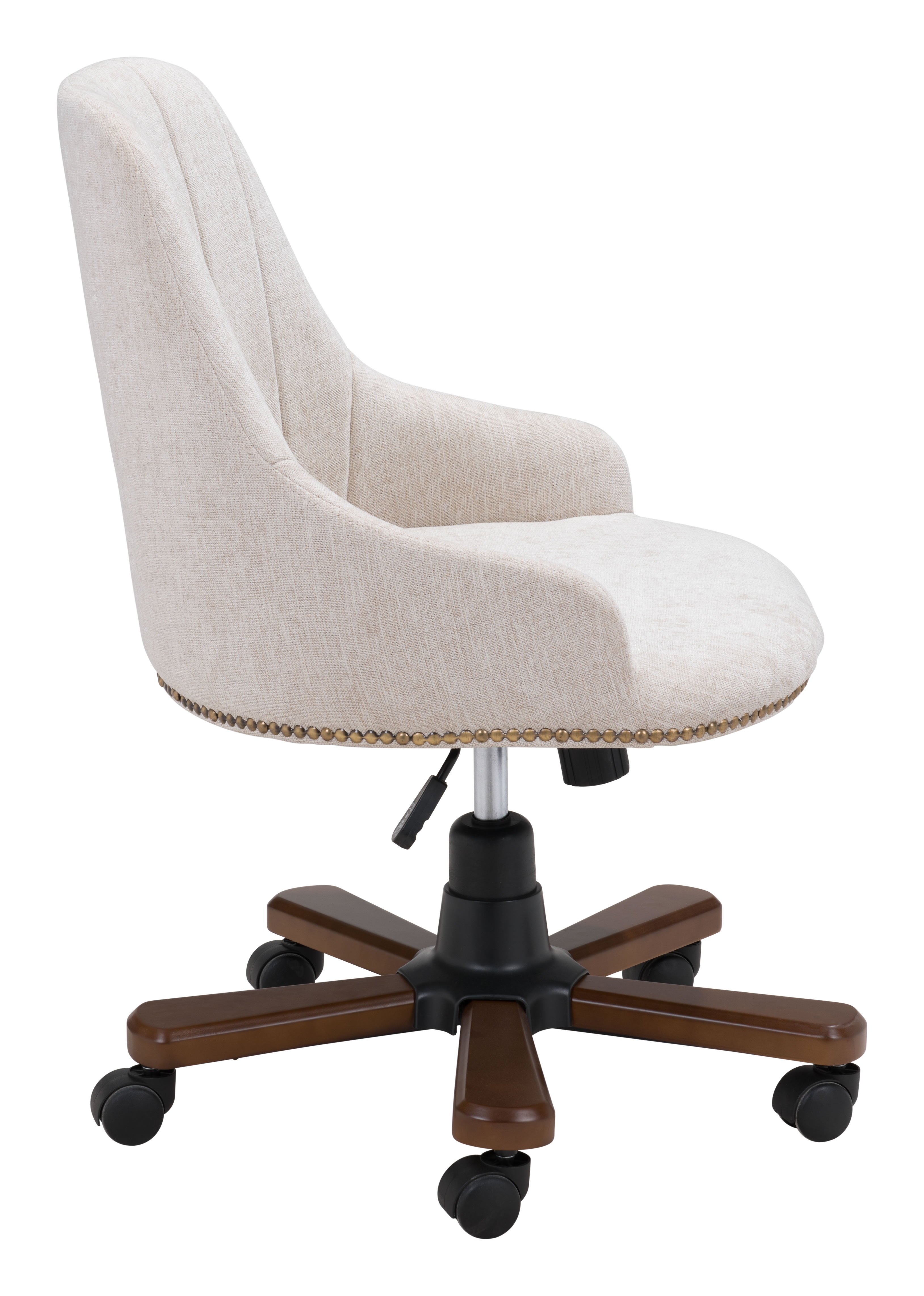 Gables Office Chair, White Poly Linen - Image 10