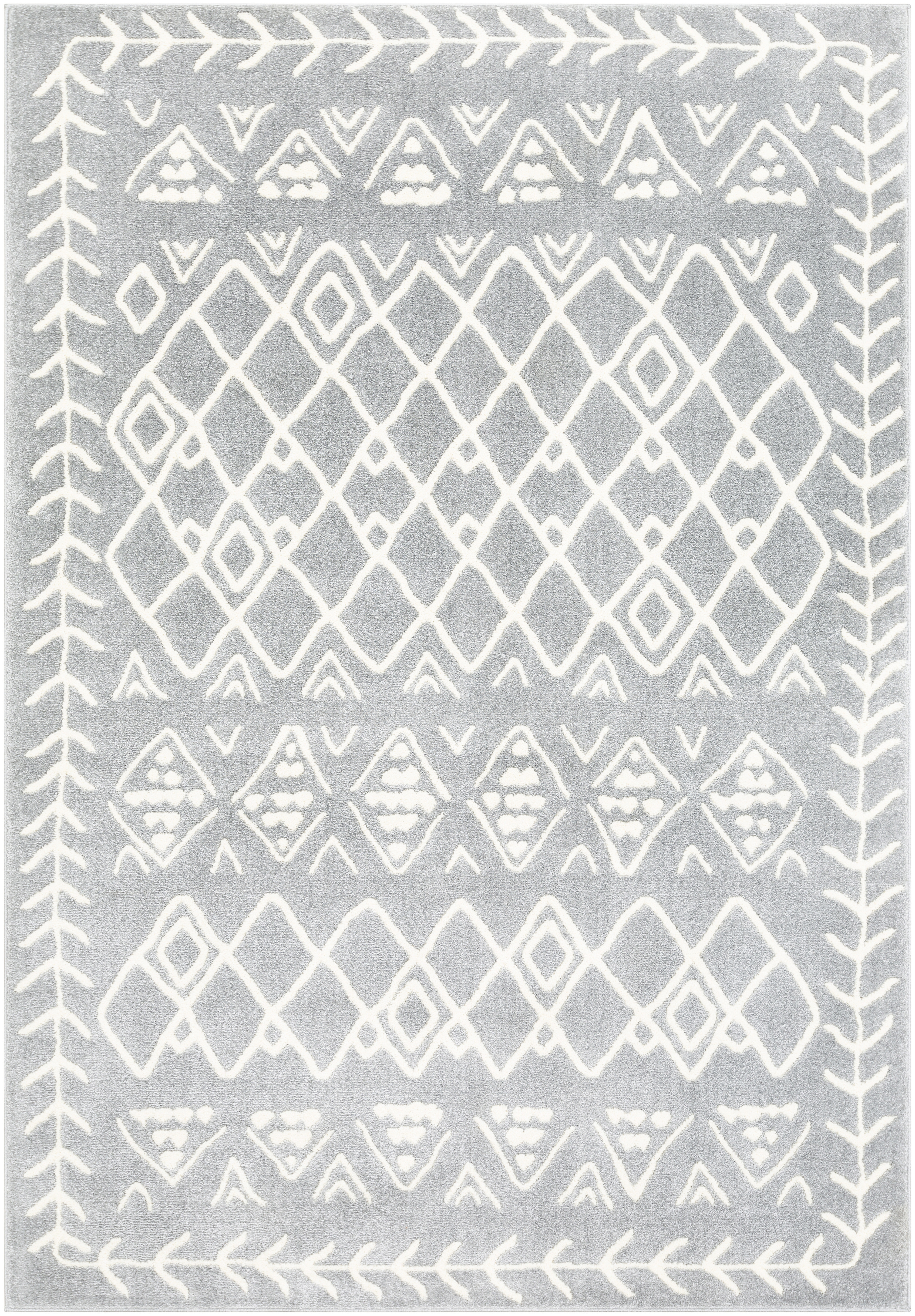 Horizon Gray Indoor 8'10" x 12'6" Machine Woven Rug - Image 0