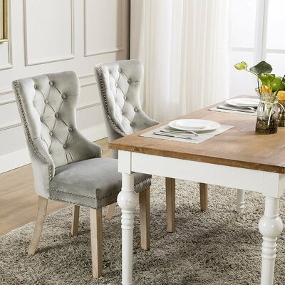 Wallick Tufted Velvet Upholstered Dining Chair - Image 0