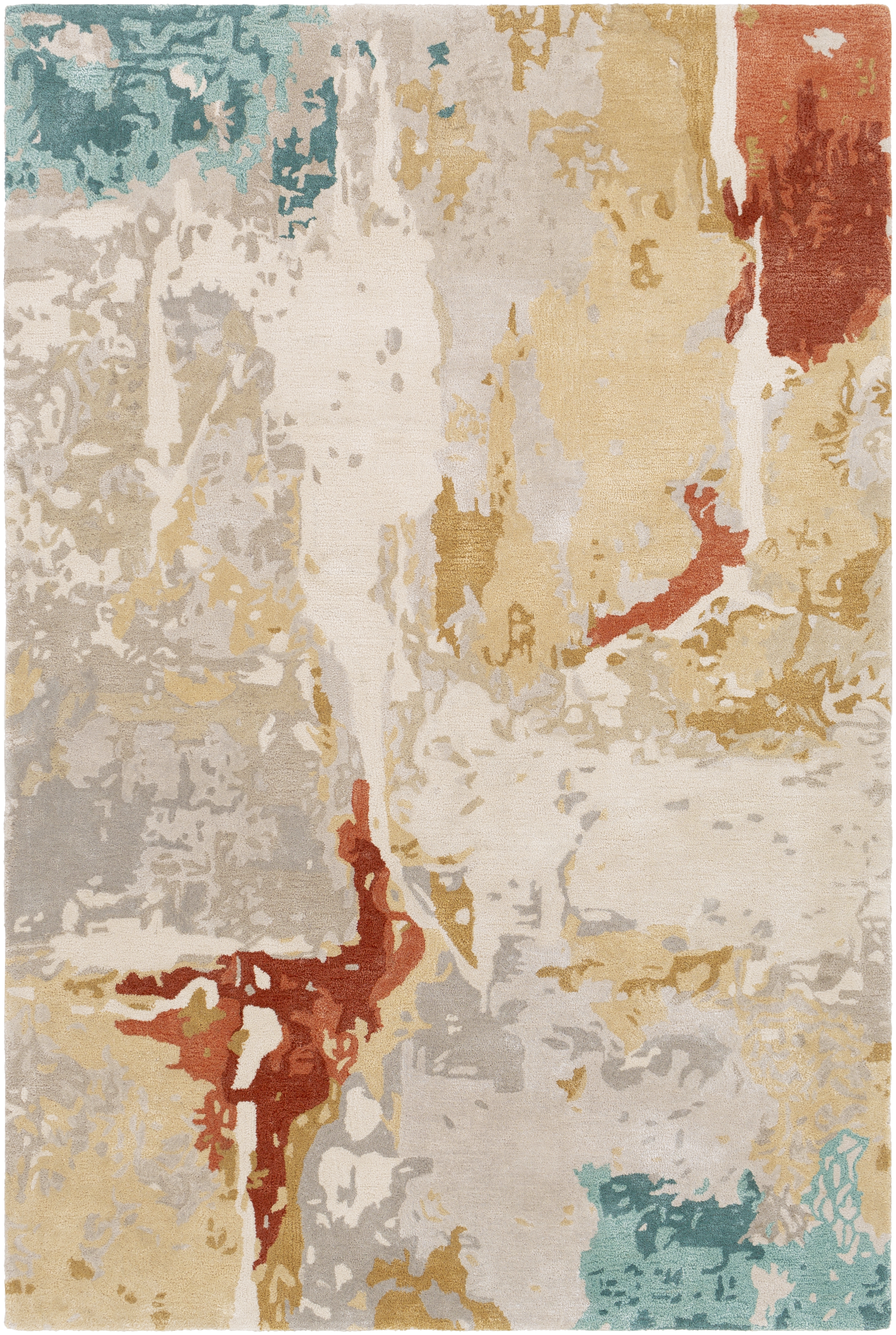 Kavita Beige Indoor 8' x 10' Handmade Rug - Image 0