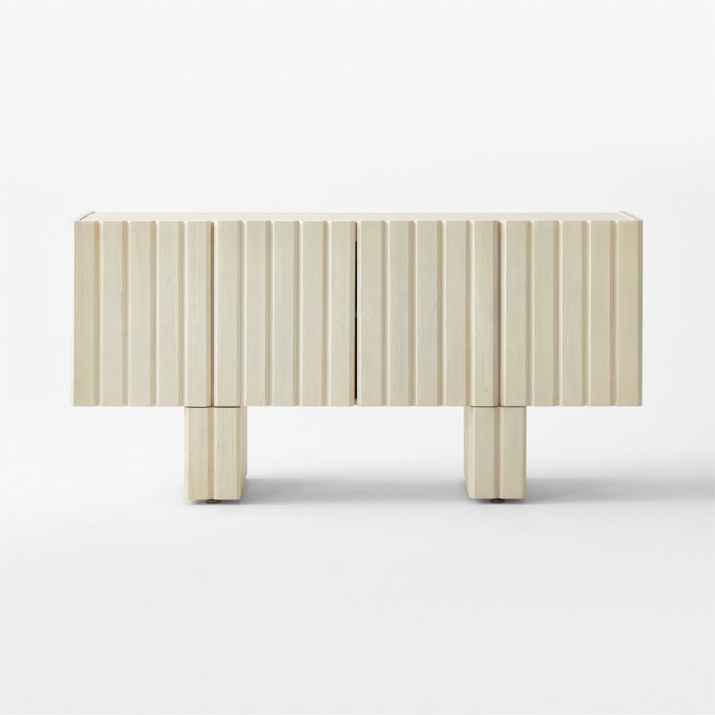 Moab 65" Light Wood Credenza - Image 1