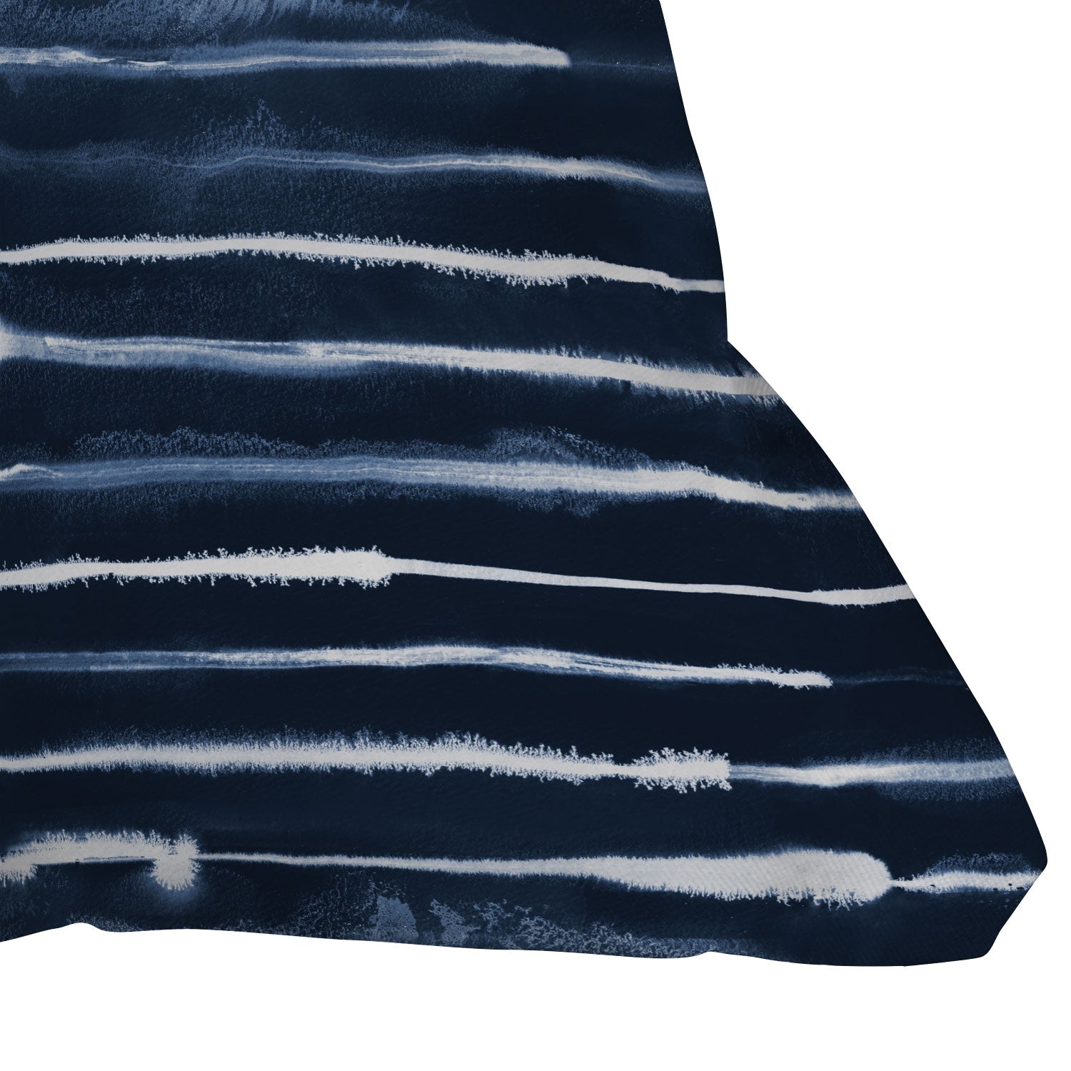 Navy Ink Stripes by Ninola Design, Throw Pillow, 20" x 20" - Image 2
