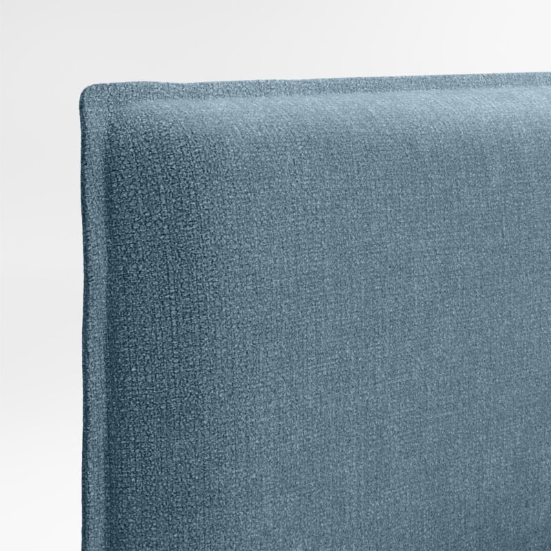 Noa Denim Blue Upholstered Flange Kids Full Storage Bed - Image 1