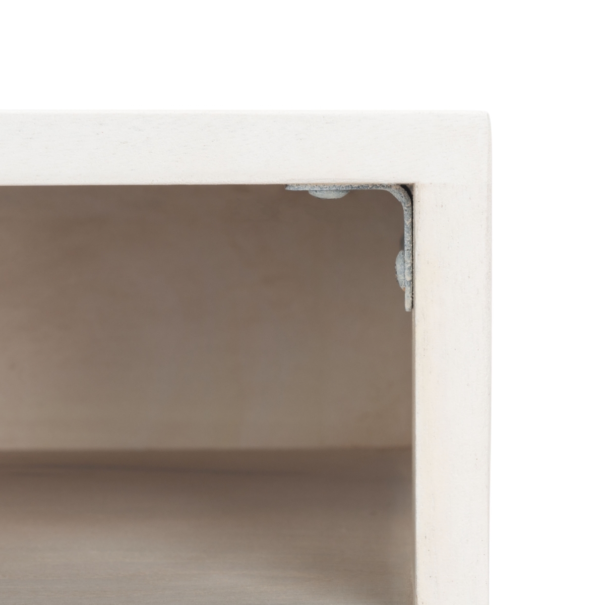 Marigold Desk - White Washed / Silver - Safavieh - Image 2