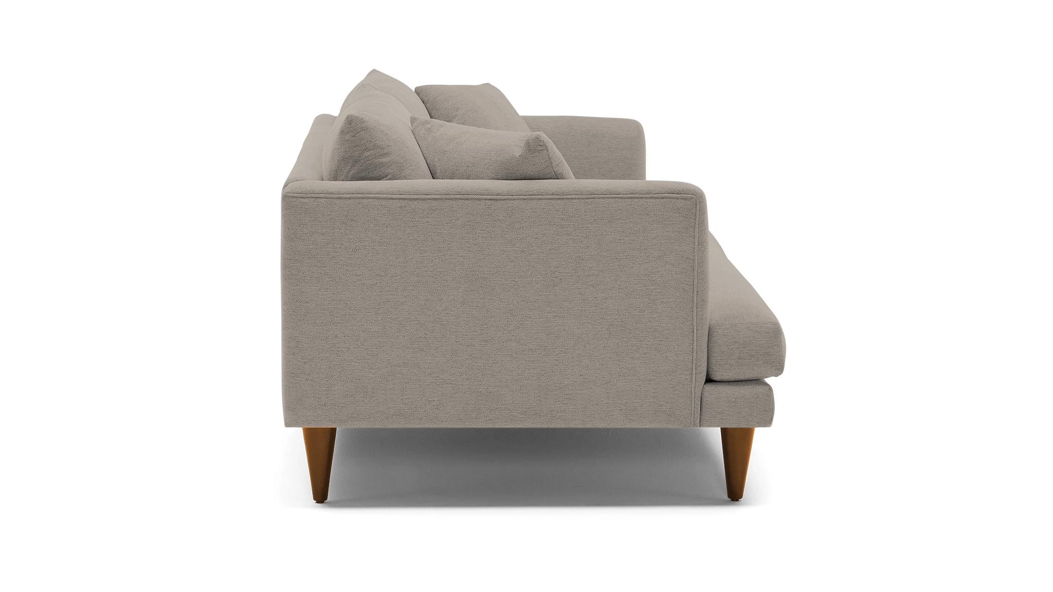 Beige/White Lewis Mid Century Modern Sofa - Prime Stone - Mocha - Cone - Image 2