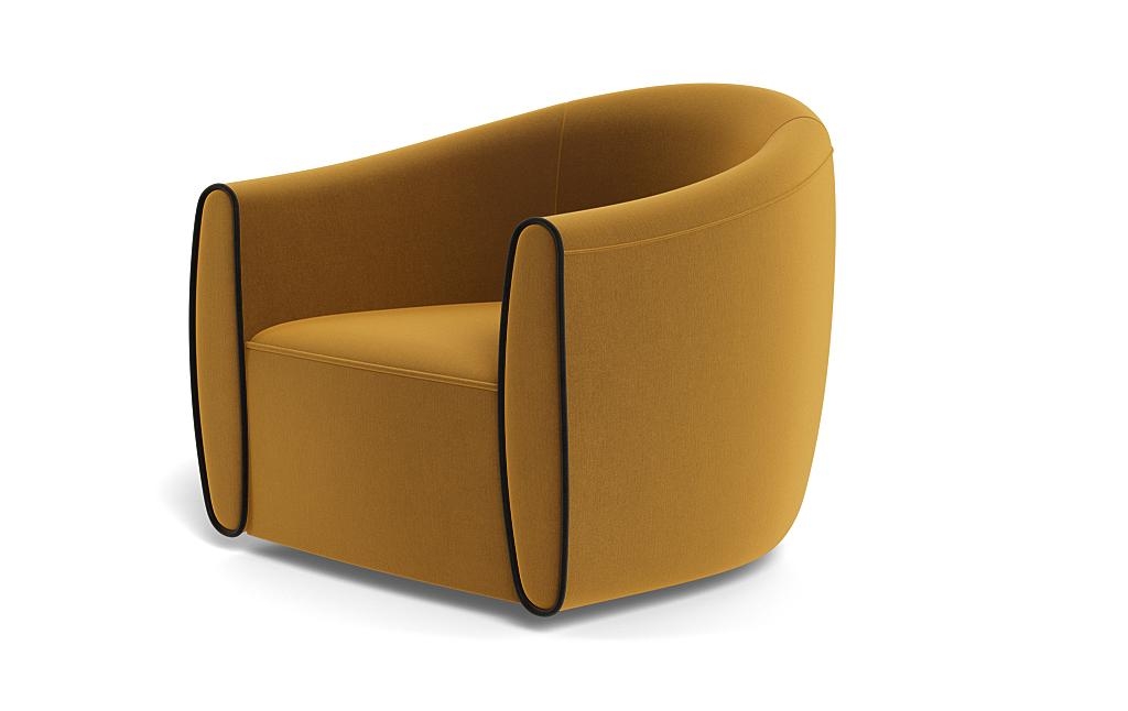 Lawson Swivel Chair with Contrast Piping - Image 2